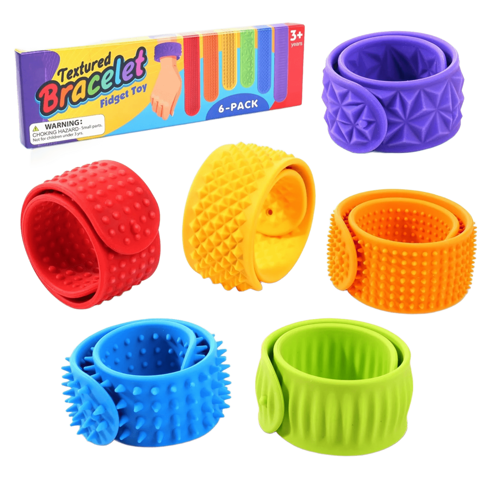 سوار التحفيز الحسي الملون (6) قطع