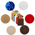 وسائد حسية بملامس مختلفة لتنظيم الحس عند الأطفال