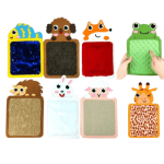 مجموعة وسائد حسية متنوعة بملامس مختلفة وأشكال حيوانات مخصصة للتنظيم الحسي وتحفيز اللمس لدى الأطفال